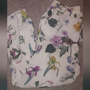 4/$18 Floral casual trousers